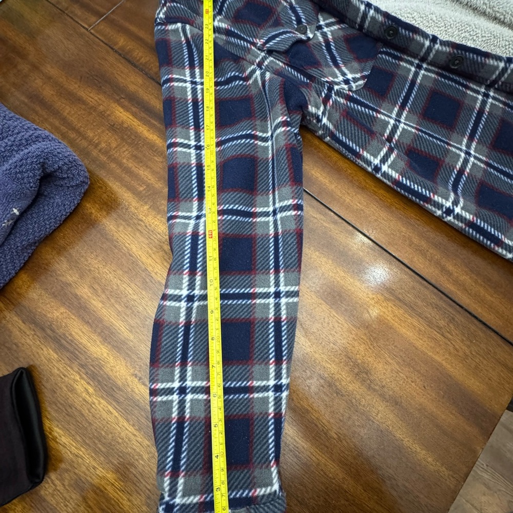 Freedom Foundry Men's Blue Red Plaid Sherpa Lined Flannel Shirt Jacket Size Med - Picture 9 of 10